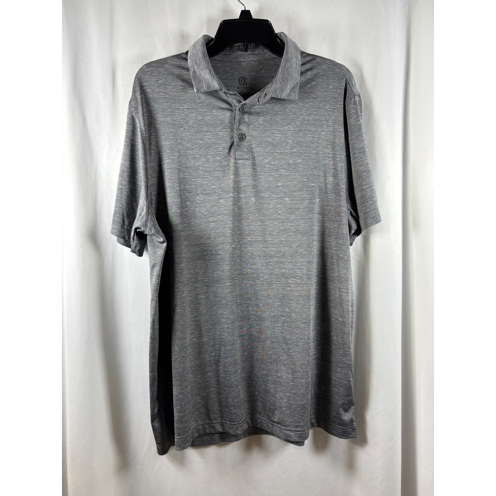 Champion C9 Mens Performance Polo Shirt Heather Gray Space Dye Size L RN17730